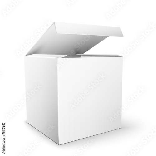 White Product Package Box Mock Up Template