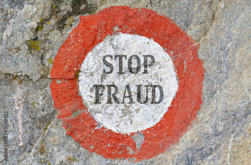 Obraz na plátne Stop fraud