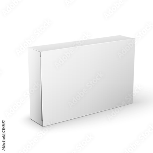 White Product Package Box Mock Up Template