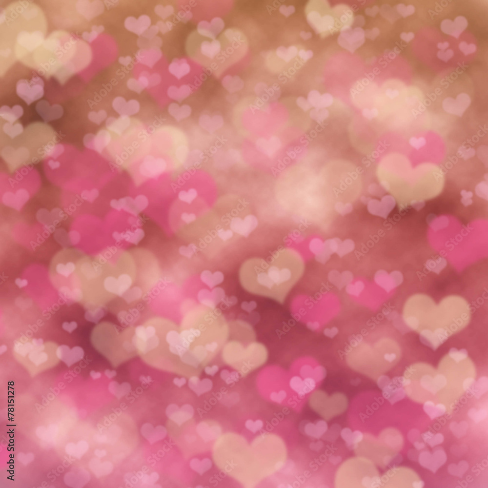 Abstract festive background with pink heart