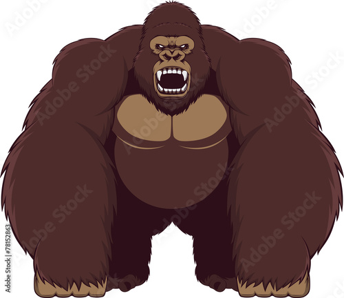 Angry gorilla