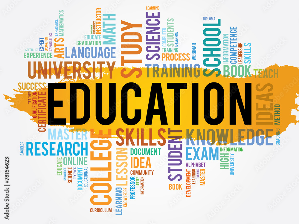 Education and learning word business collage concept Education and learning word business collage concept