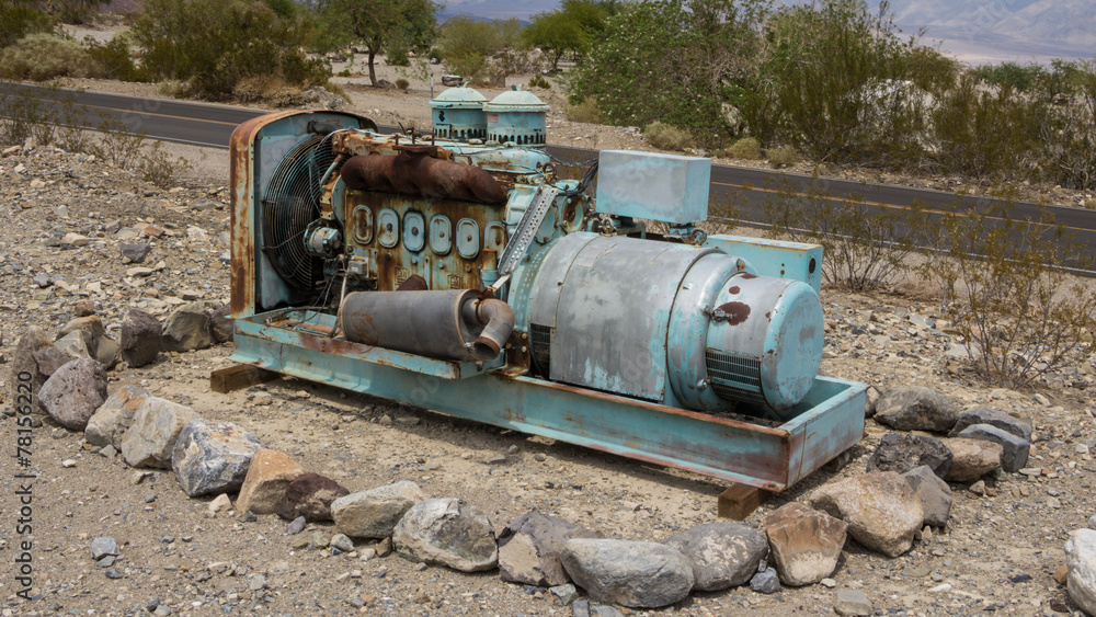 Rusty machines near a gas station in Panamint Springs California Rusty machines near a gas station in Panamint Springs California