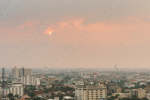 sunrise in Bangkok Thailand © thanmano
