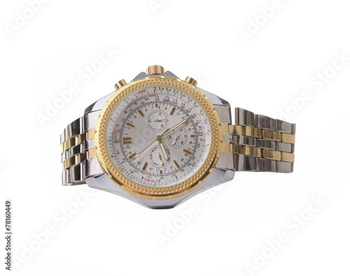 A Wrist watch isolated on white background.