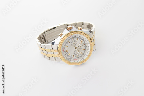 A Wrist watch isolated on white background.