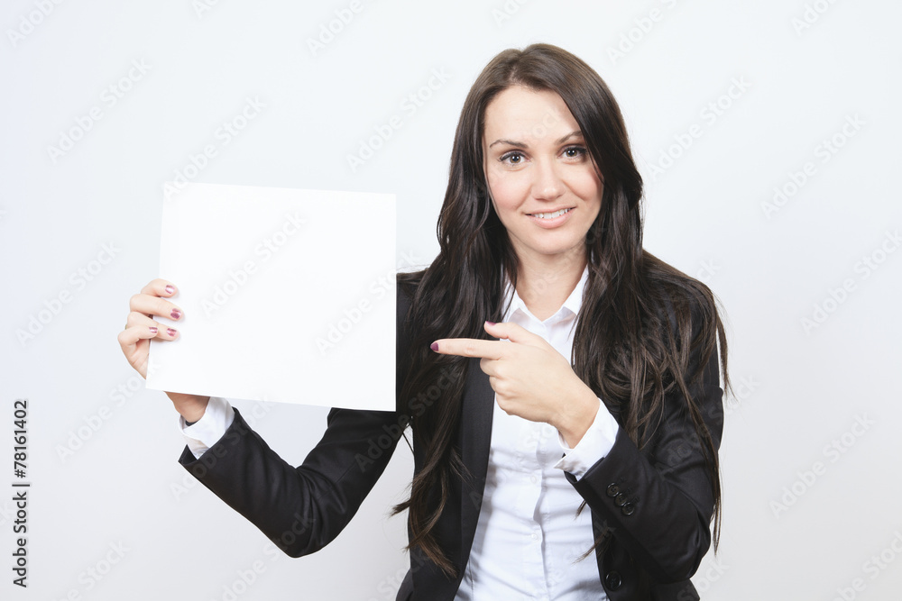 A business woman, isolated on white background A business woman, isolated on white background