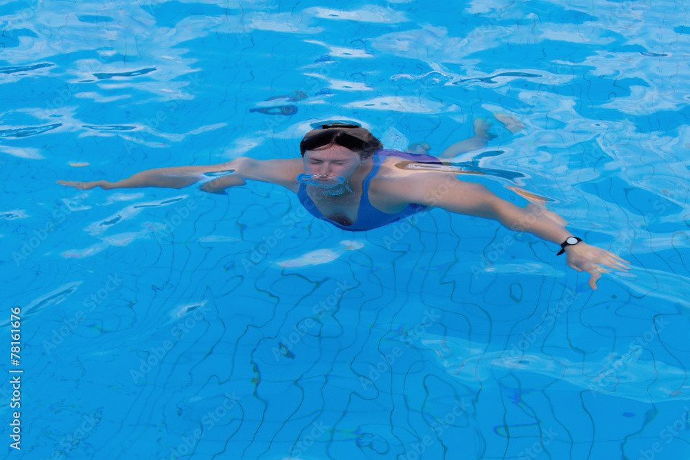 Swimming woman