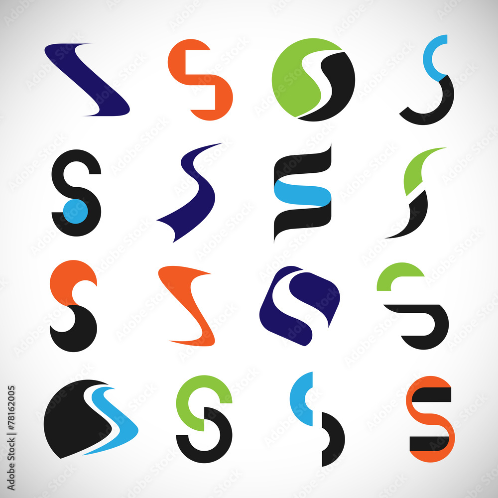 S Lettering - Isolated On White Background S Lettering - Isolated On White Background