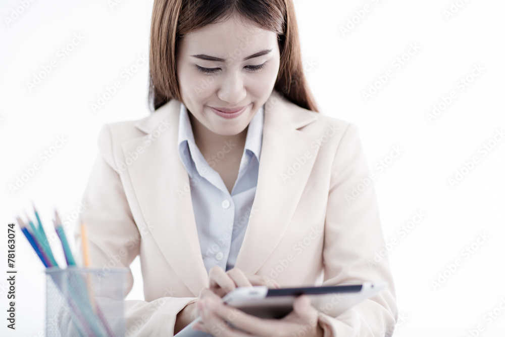 young asian businesswoman working in office young asian businesswoman working in office