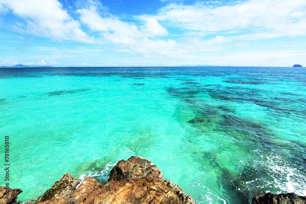 Paradise beach in Koh maiton island , phuket ,Thailand