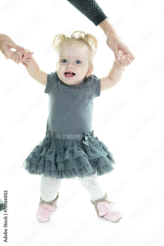 A Very cute baby in studio white background A Very cute baby in studio white background