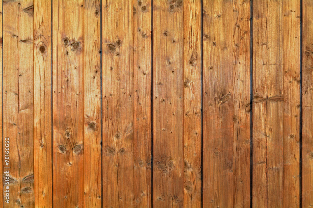 Fototapeta premium Bretterwand in Mittelbraun