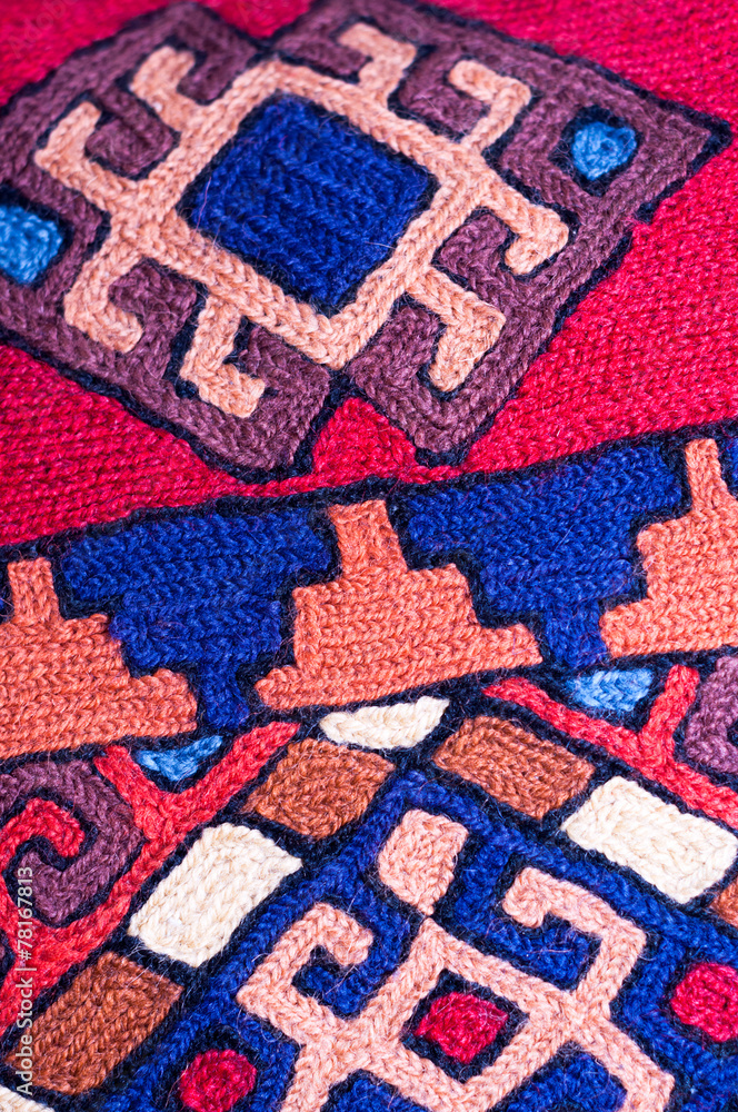 Middle-Eastern traditional pattern close up Middle-Eastern traditional pattern close up