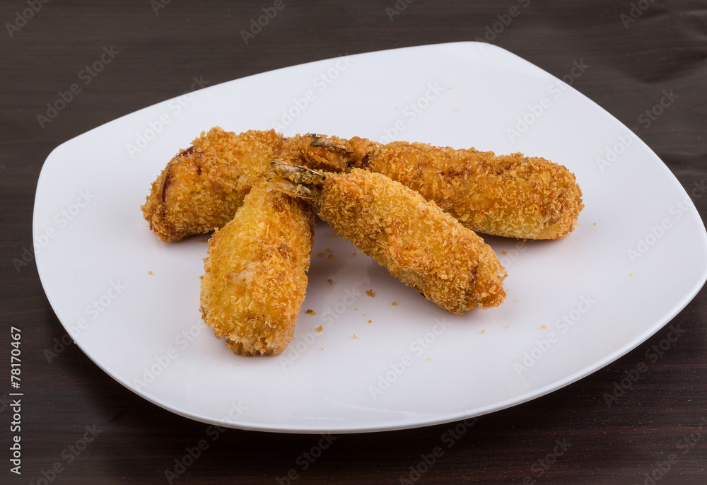 Fried prawn tempura Fried prawn tempura