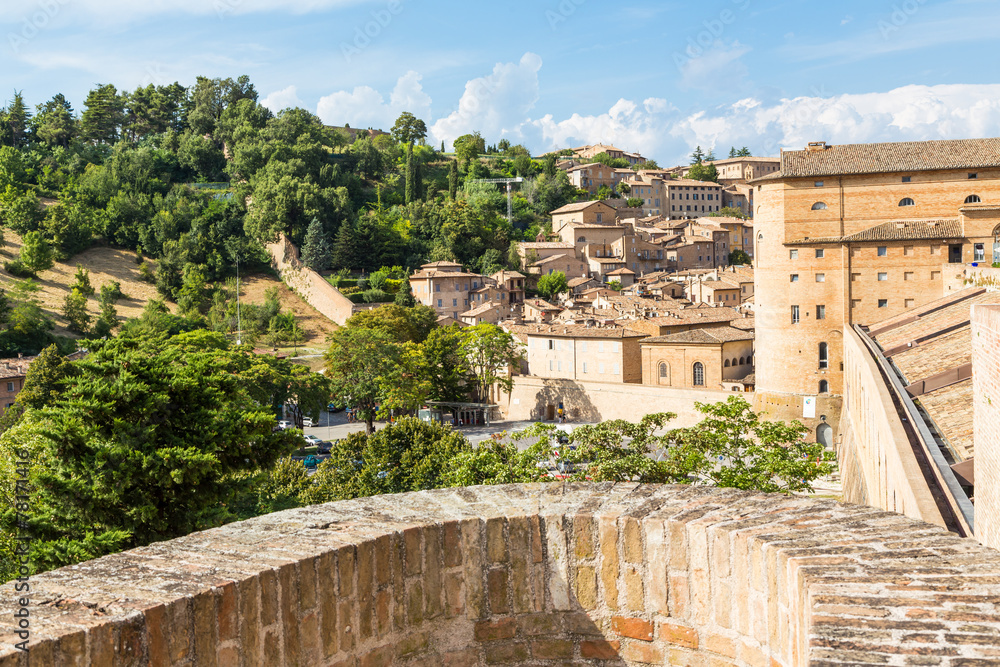 medieval castle in Urbino, Marche, Italy - obrazy, fototapety, plakaty 
