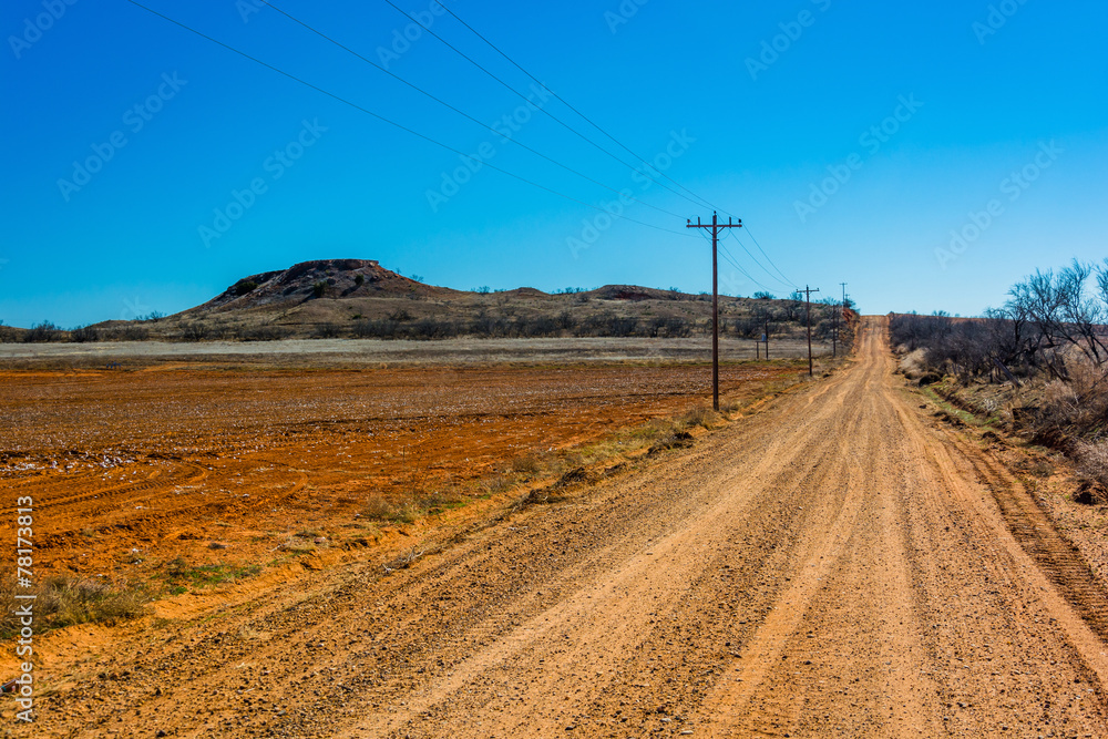 A dirt road near Memphis, Texas.