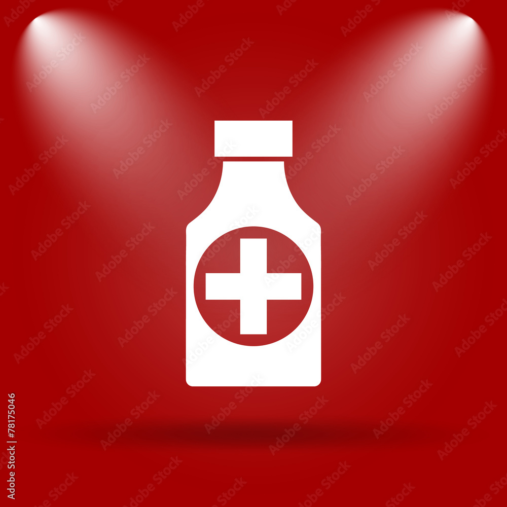 Obraz premium Pills bottle icon