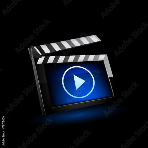 Vector illustrator of media player icon.