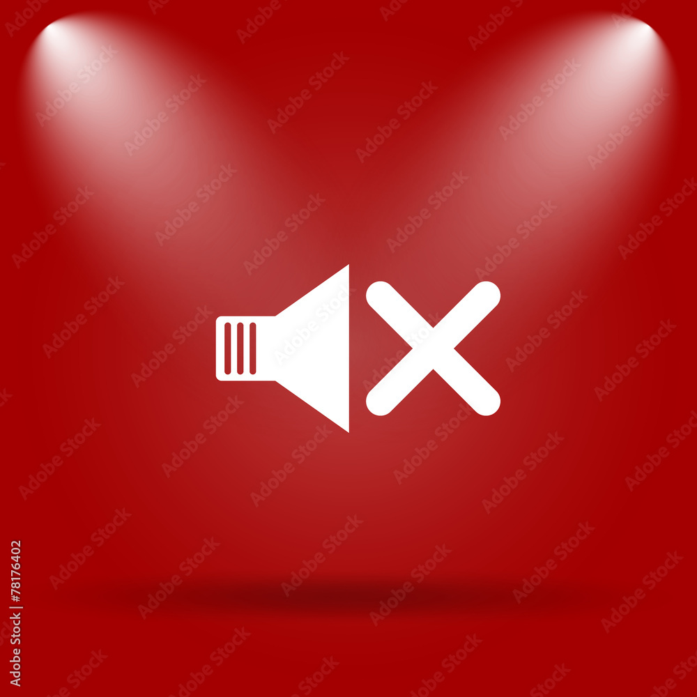 Obraz premium No sound icon