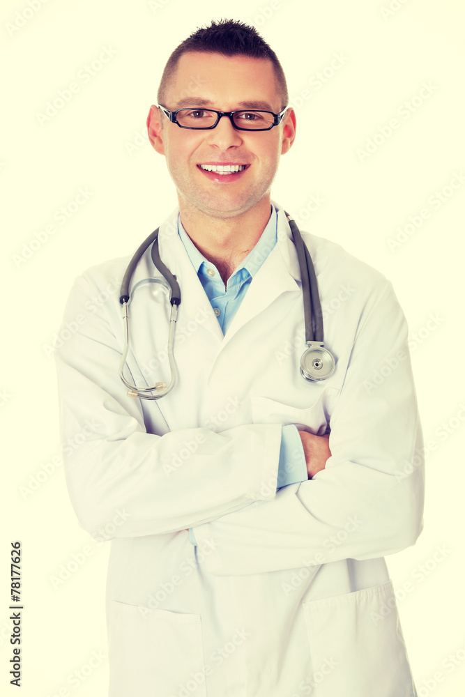 Confident young medical doctor