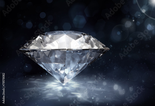diamond on dark background © adimas