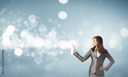 Wallpaper Mural Woman using spray Torontodigital.ca