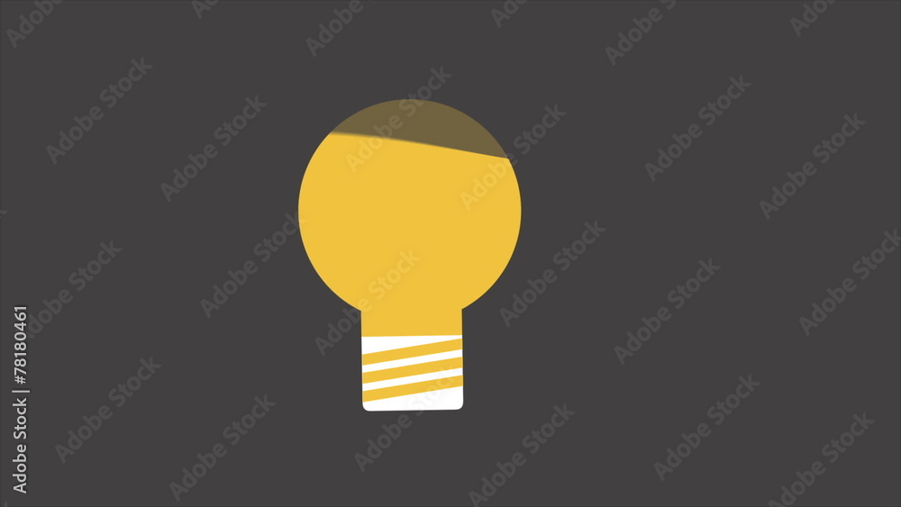 light bulb idea Video animation, HD 1080 light bulb idea Video animation, HD 1080