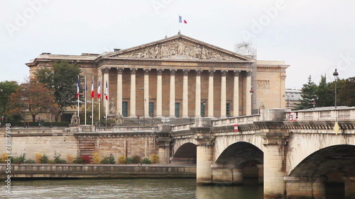 National Assembly (Assemblee  Nationale) building in Paris