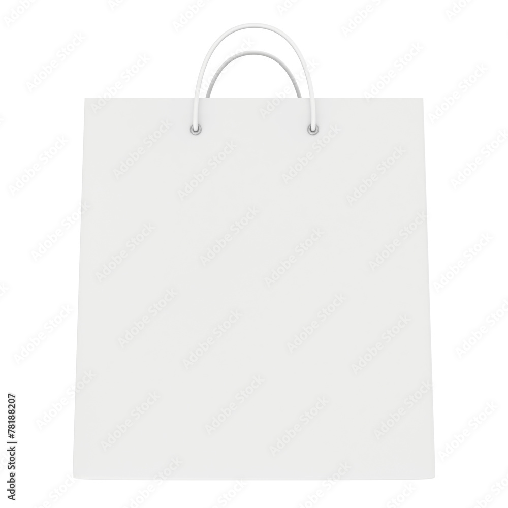 Empty package isolated on white background Empty package isolated on white background