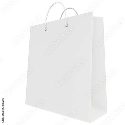 Empty package isolated on white background