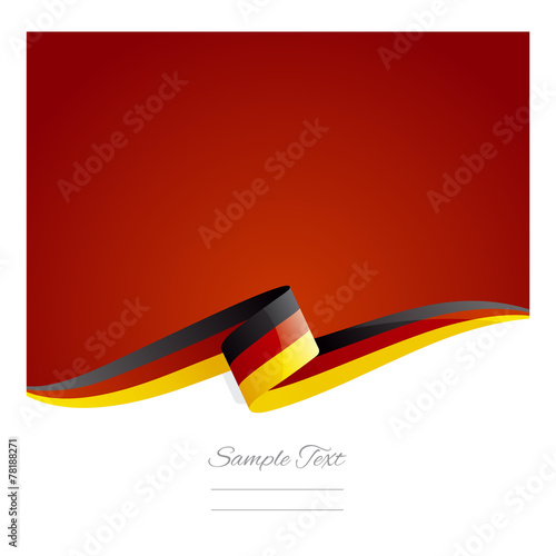 New abstract Germany flag ribbon
