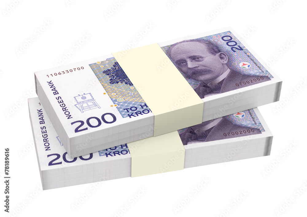 Norwegian krone isolated on white background. Norwegian krone isolated on white background.