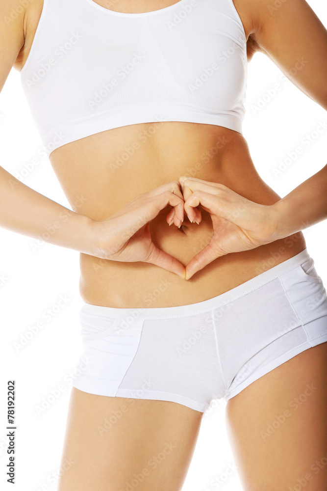 Fototapeta premium Woman's healthy belly