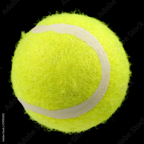 Lawn Tennis Ball Isolated on Black Background © Vidady