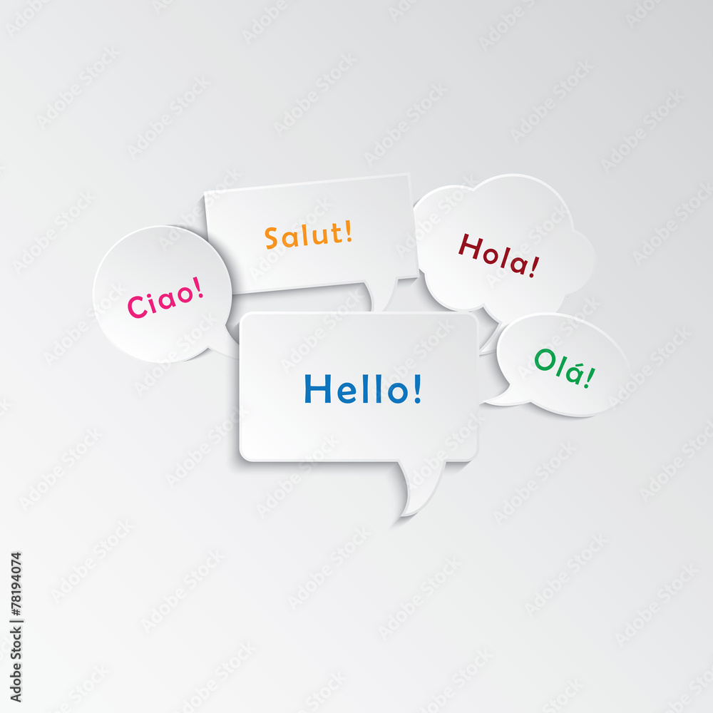 Speech bubbles with Speech bubbles with