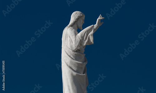 Statue of Jesus Christ at church of Notre Dame de la Garde, Mars