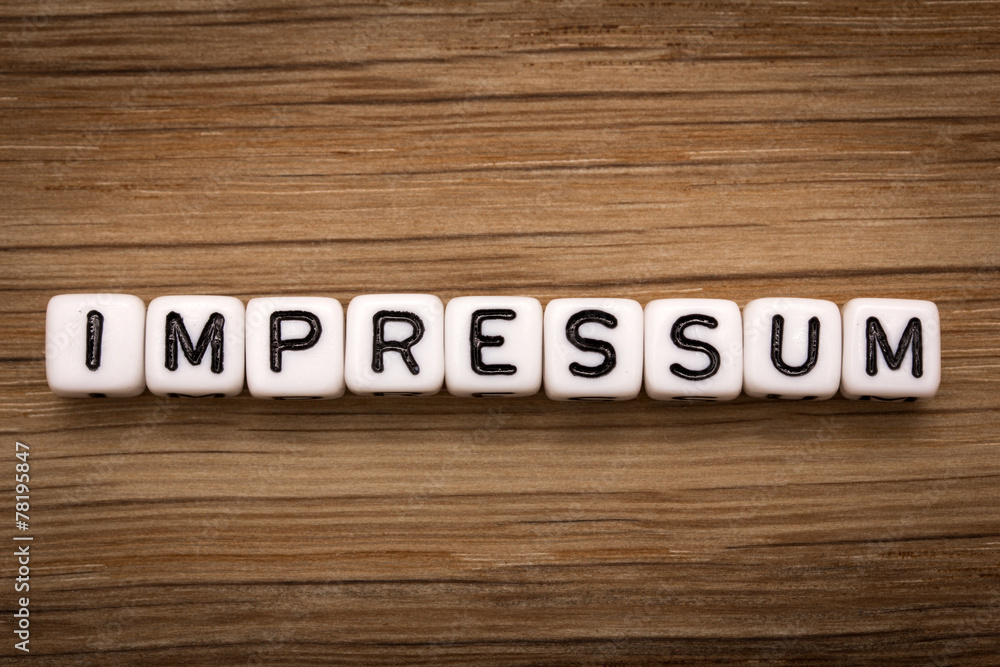 Impressum StockFoto Adobe Stock