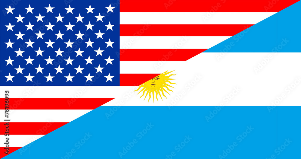 Obraz premium usa argentina