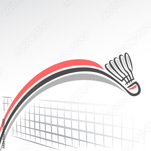 Abstract background on the badminton  theme