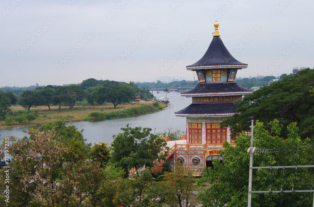 Wat Thavorn Wararam in Kanchanaburi Wat Thavorn Wararam in Kanchanaburi