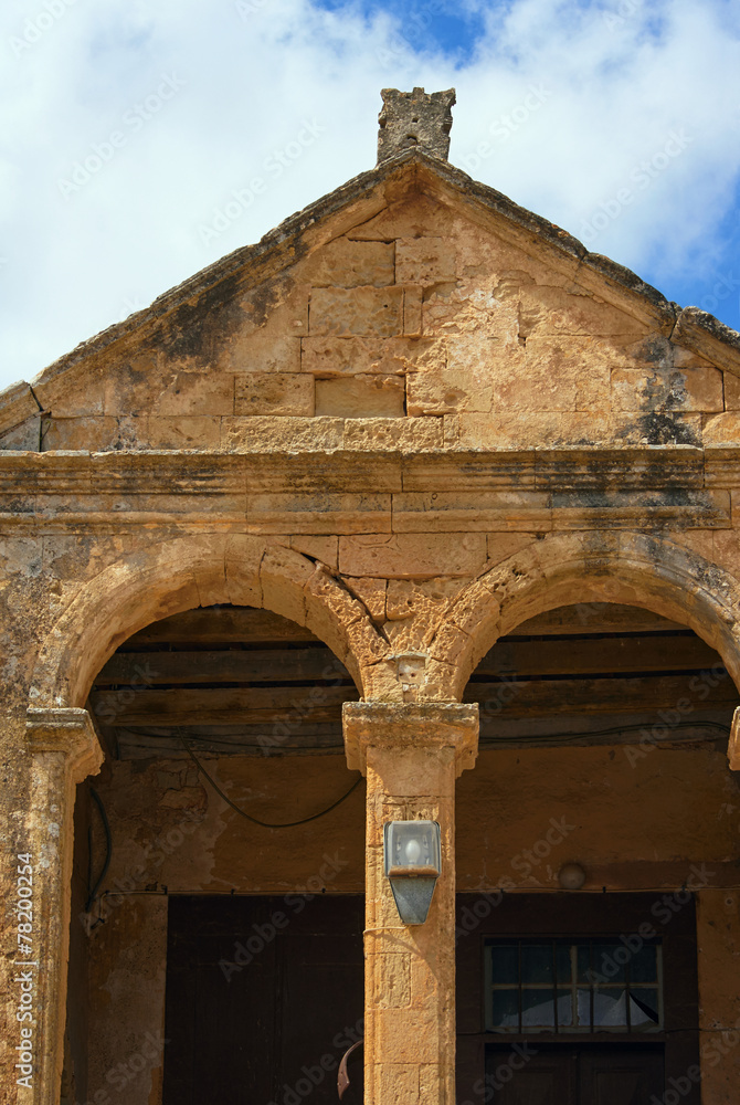 Fototapeta premium Architectural detail Orthodox monastery in Greece.