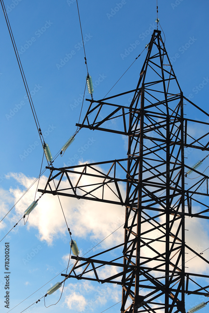 electric pillar against the sky electric pillar against the sky