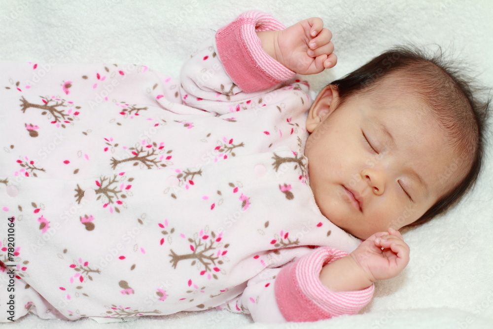 赤ちゃん(0歳児)の寝顔