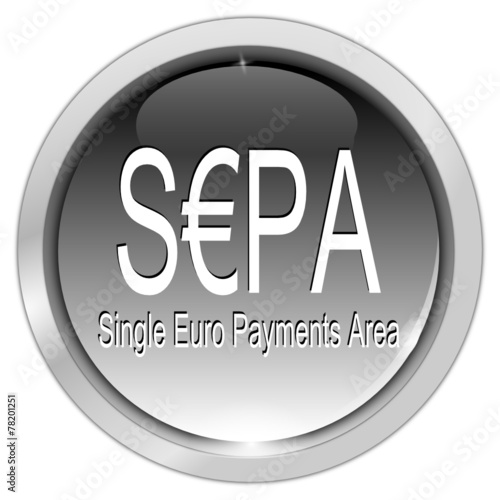 SEPA - Single Euro Payments Area - Button