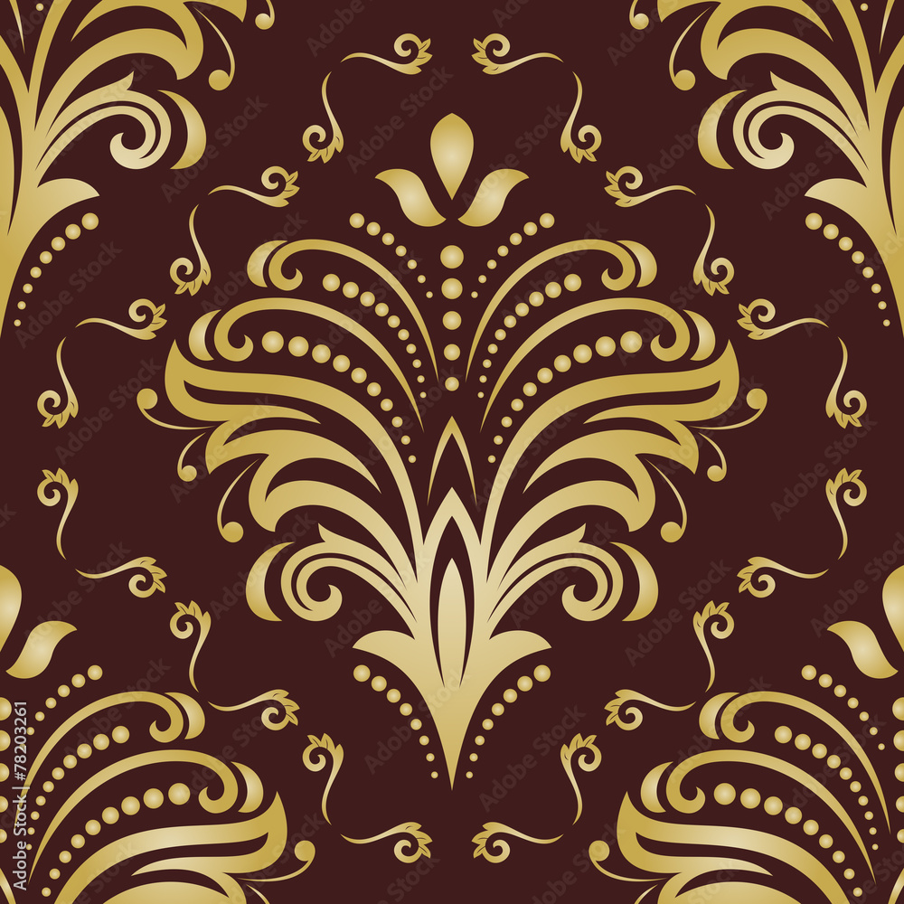 Damask Seamless Vector Pattern