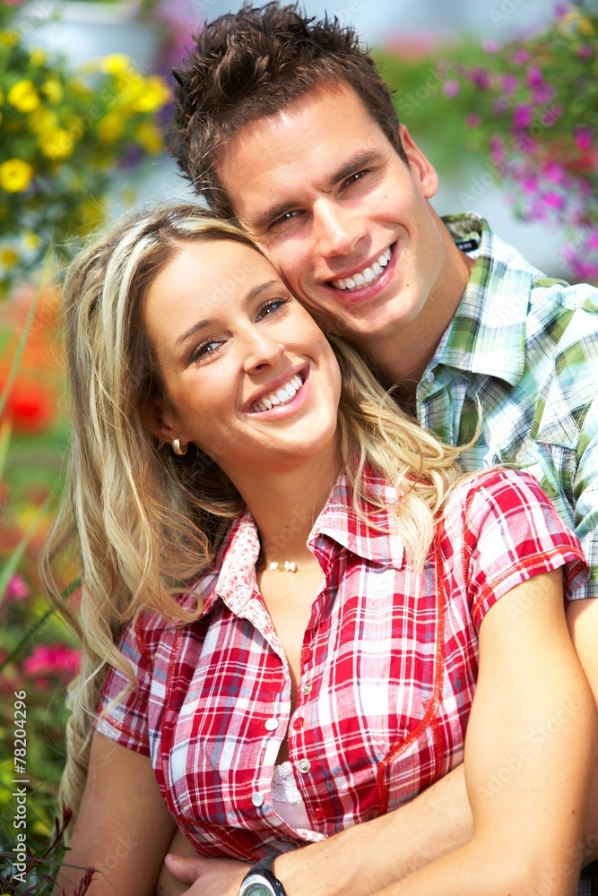 Fototapeta premium Happy loving couple.