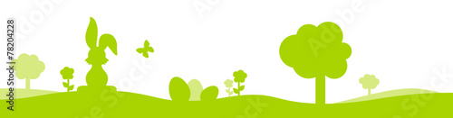 easter bunny background green