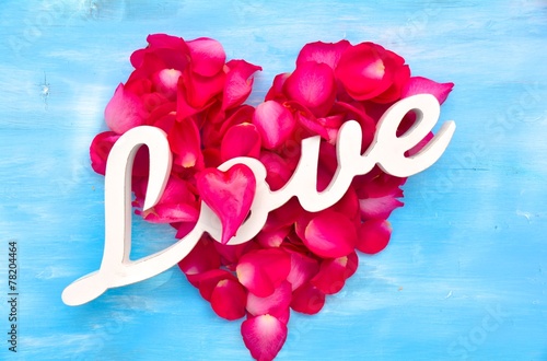 Postkarte - Love -  Blütenb...