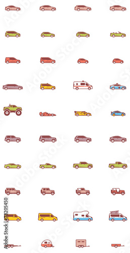 Vector car icons